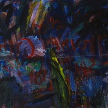 Am See, 2012, Acryl auf Leinwand,  50 x 60 cm